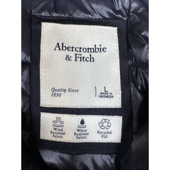 Abercrombie & Fitch 3 In 1 Parka Women's Size L Black Winter Luxe Coat Outerwear - Picture 3 of 13